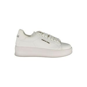 Gaelle Paris Platform Sole Sneakers Laceup Women White